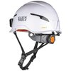 Klein Tools Safety Helmet, Type-2, Non-Vented Class E, with Rechargeable Headlamp 60525